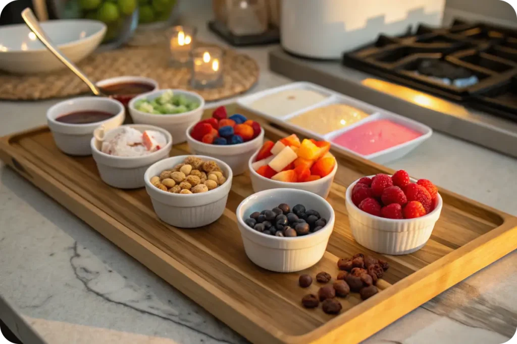 DIY Frozen Yogurt Bar
