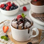 Finished Mug Cake Dessert