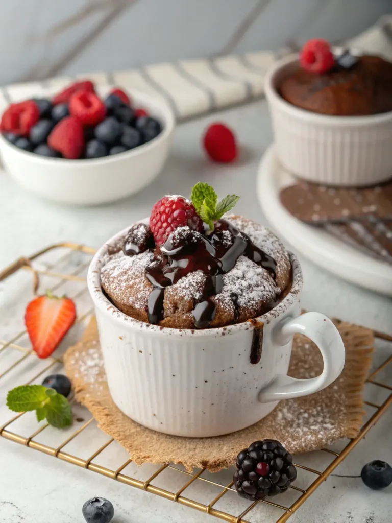 Finished Mug Cake Dessert