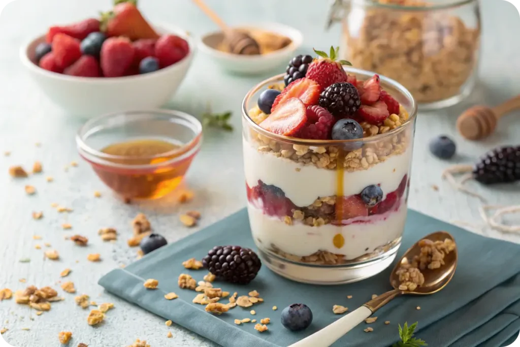 Trix yogurt parfait with granola