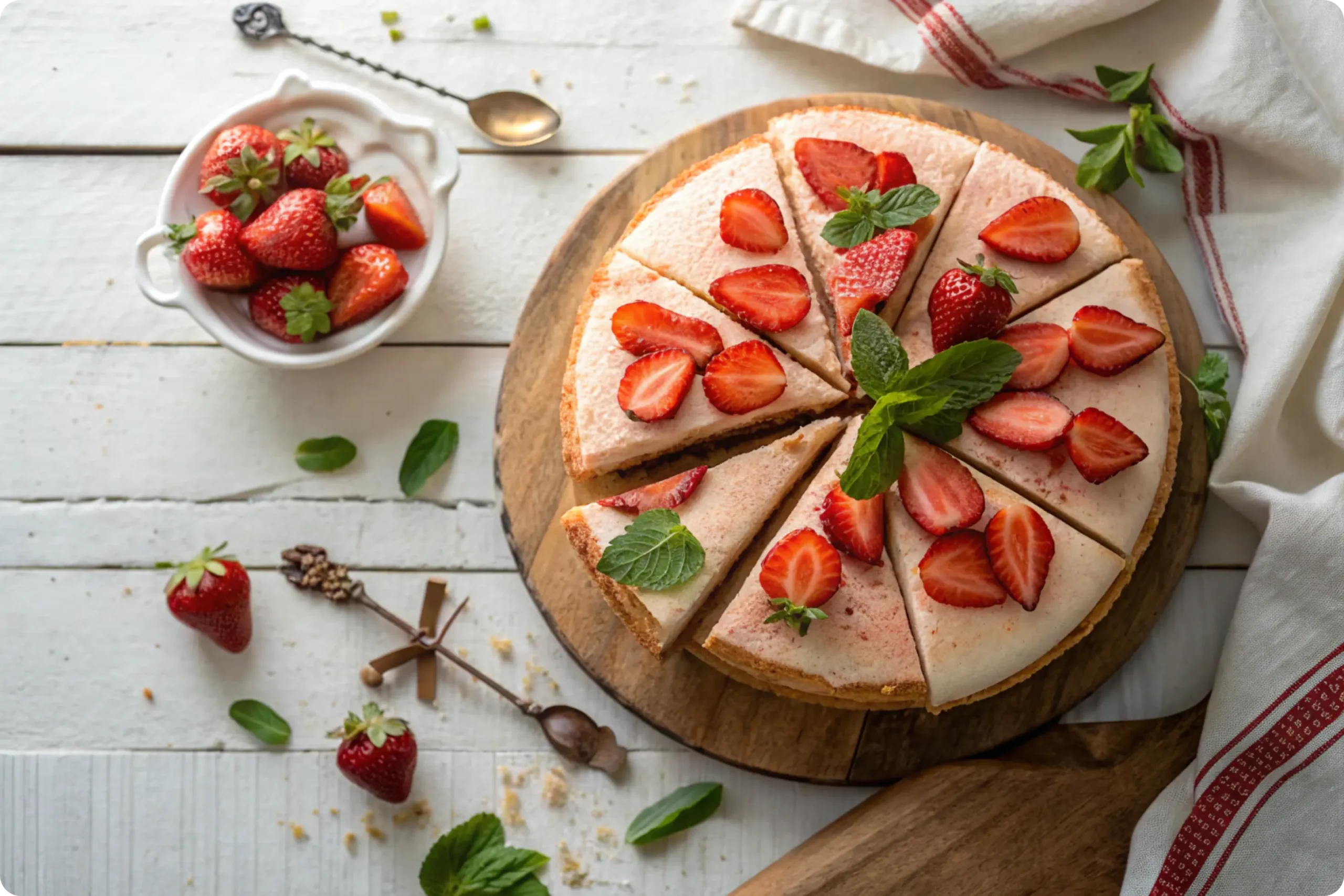 Featured image of strawberry tres leches cake with whipped cream and fresh strawberries